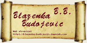 Blaženka Budojević vizit kartica
